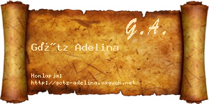 Götz Adelina névjegykártya